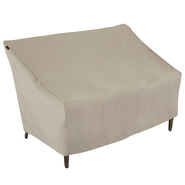 Modern Leisure Chalet Patio Loveseat Cover, 57.5 in. L x 38 in. W x 38 in. H, Beige 2929 - main